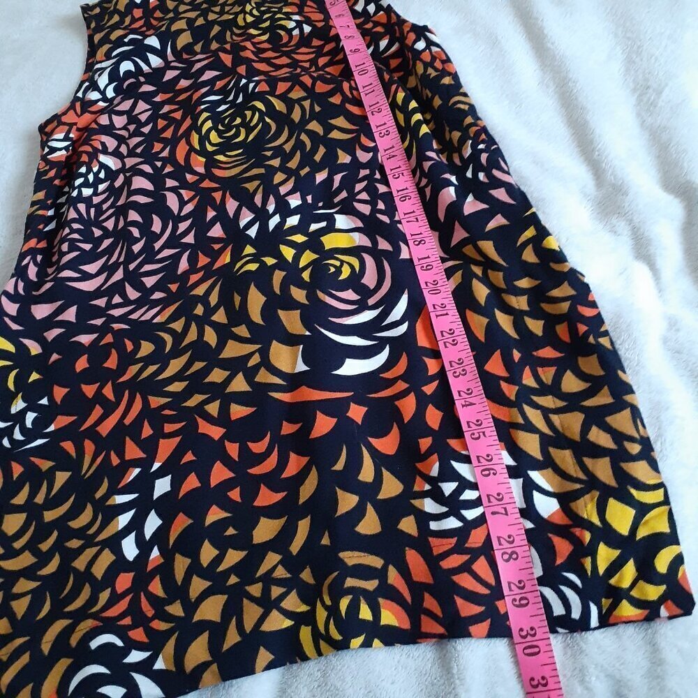 Marimekko Women's Size 34 (XS) Multicolor Retro Print Sleeveless Gita Tunic Top - Picture 14 of 16
